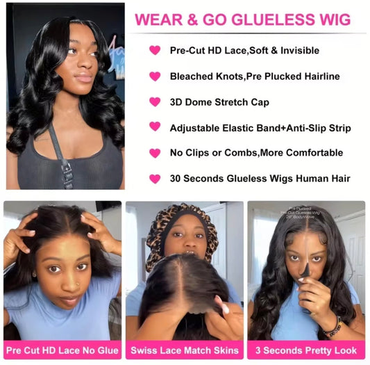 Glueless Bob Human Hair wig HD Frontal 250 Density
